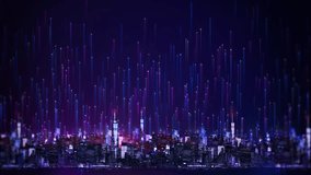 Futuristic Technology smart city network Global communication network internet of thing. Internet concept of global business. Internet of Things concept. Metaverse, Virtual Reality. 3D Illustration - Powered by Shutterstock - Get 15% off with code: PIKWIZARD15