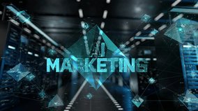 AI marketing. IT Administrator Activating Modern Data Center Server with Hologram. - Powered by Shutterstock - Get 15% off with code: PIKWIZARD15