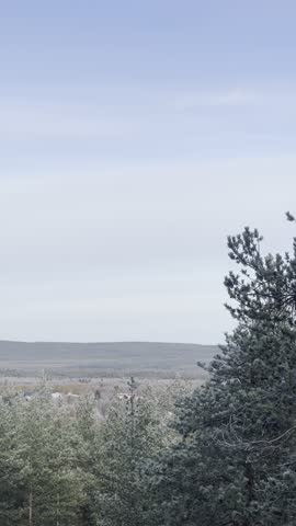 Frosty view in Rovaniemi, Lapland, Finland