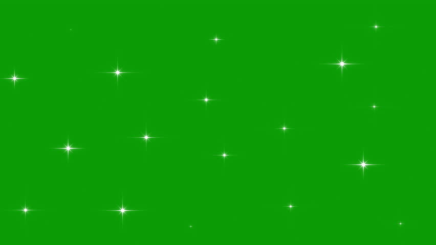 Glitter sparkle animated green screen. White shining dust light. Concept: Christmas, party, celebrate, birthday