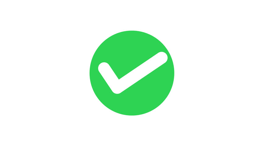 checkmark succesfully done approved sigN dymbol with alpha channel