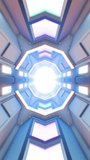 Travelling along an endless futuristic sci-fi hallway. - Powered by Shutterstock - Get 15% off with code: PIKWIZARD15