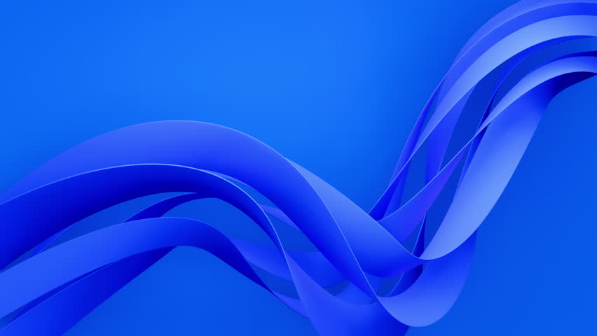 Abstract 3D design with smooth, flowing blue wave shapes against a gradient background, creating a dynamic and modern visual effect. - Powered by Shutterstock - Get 15% off with code: PIKWIZARD15
