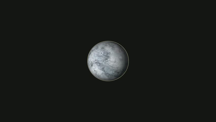 Pluto planet in dark space