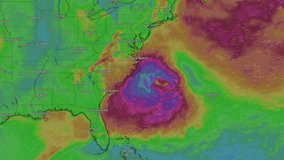 Hurricane Near USA On Map - Powered by Shutterstock - Get 15% off with code: PIKWIZARD15