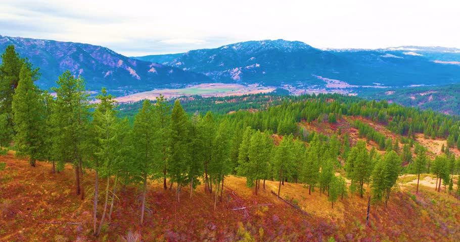 Idaho Wilderness Boise National Forest Aerial Drone Scenery