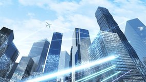 Digital Grid City Smart Life Holographic Urban Development Technology Informatization (ver.03) - Powered by Shutterstock - Get 15% off with code: PIKWIZARD15