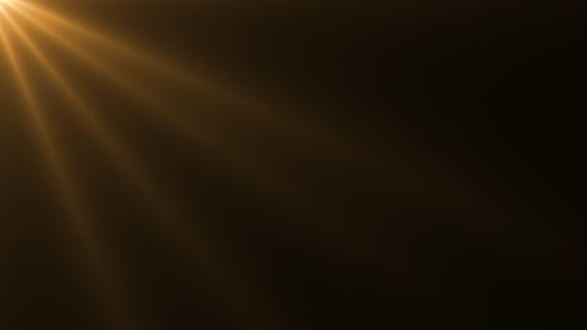 Smooth movement of the sun's rays. Light effect, dawn. Movement of light with glare. Video 4k.