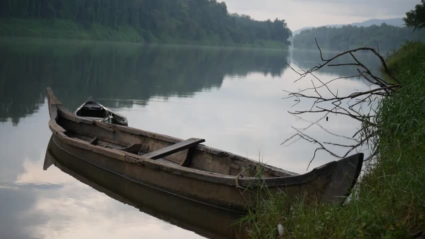 Traditional Kerala Boat Race, Traditional Kerala Wooden Boat In The River, Boat In The Backwater, Old Wooden Watercraft, Wooden Vessel Video, Alappuzha, Punnamada, Vallamkali, Onam Celebration, Ship