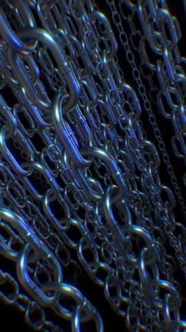 A background of never ending metal chains.