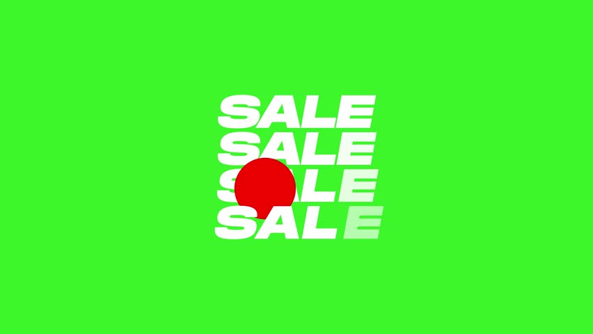 Animated Best sale up to 50% sign animation on Green screen background, Sales offer 3D animation.
