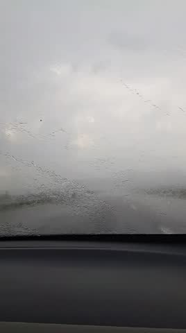 car ride on a rainy day
