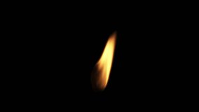 Candle Flame Gently tilted to the Right with Alpha Background. - Powered by Shutterstock - Get 15% off with code: PIKWIZARD15