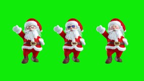 Tree styles Santa Claus dancing on transparency alpha channel background. Christmas party. Animated greeting card. looping 3d animation . Santa Claus disco dancing looping . - Powered by Shutterstock - Get 15% off with code: PIKWIZARD15