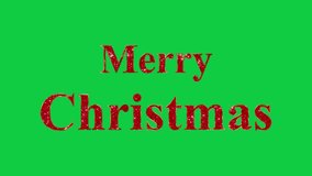 red glitter merry christmas text with shiny glitter stars on green background animation,new year  motion design element	 - Powered by Shutterstock - Get 15% off with code: PIKWIZARD15