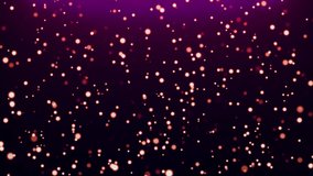 Dynamic holiday background of falling glowing particles on dark purple background, background particle animation, motion design - Powered by Shutterstock - Get 15% off with code: PIKWIZARD15