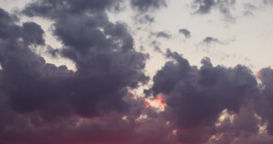 sky and clouds in the summer at sunset, beautiful multicolored sky during sunset