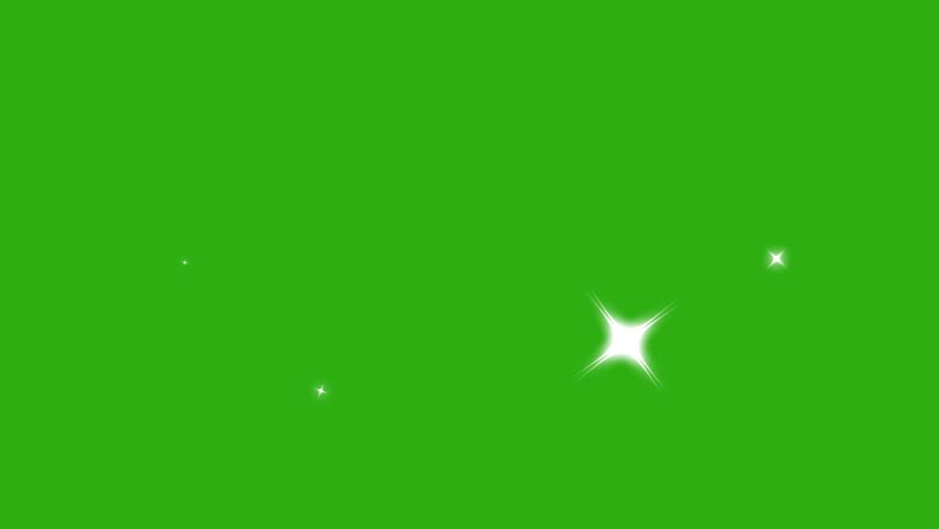 twinkling starry night sky, looping animation. set flash light star shape animation, green screen baclground, sky, bubble. cartoon star