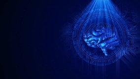 Digital Mind Brain AI, Machine learning Artificial Intelligence Technology engineering. Big Data Array Concept. Business, Internet network Robotics neural network thinks virtual. 3D Illustration - Powered by Shutterstock - Get 15% off with code: PIKWIZARD15