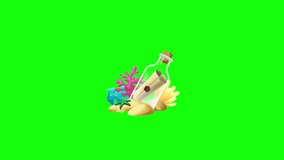 underwater life, animation, green screen background - Powered by Shutterstock - Get 15% off with code: PIKWIZARD15