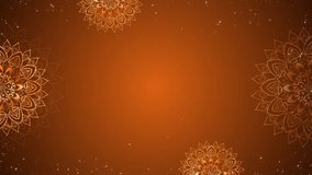 indian Background of Happy diwali greeting motion diya lamp. Happy deepavali animation Background, light burning. celebration, Deepavali traditional. Festival of light India 3D 4K. 3D Illustration - Powered by Shutterstock - Get 15% off with code: PIKWIZARD15