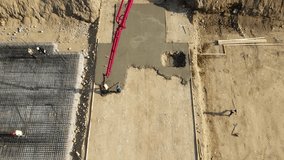 Concrete mixer pouring foundation at construction - Powered by Shutterstock - Get 15% off with code: PIKWIZARD15