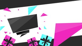 Black Friday Creative Modern Animated Banner Design. Black Friday  motion template with Text banners and gift boxes Big Sale Advertising Signboard. Animated Black Friday card design Add your texts. - Powered by Shutterstock - Get 15% off with code: PIKWIZARD15