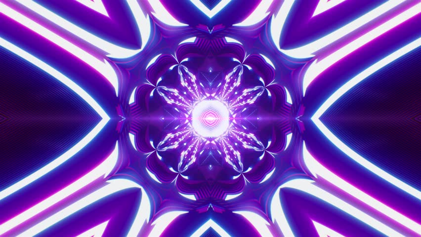Abstract VJ Loop Background of psychedelic light pulse