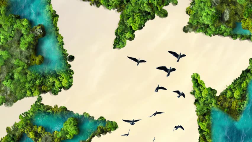 Ecosystem Restoration, environment day concept 3d tree background. Recycle icon banner with green forest. Eco-friendly recycling symbol, Ecology project concept.