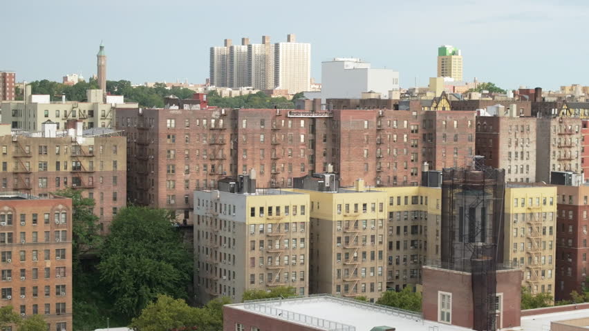 Yankee stadium on an overcast summer morning. Shot in New York City.