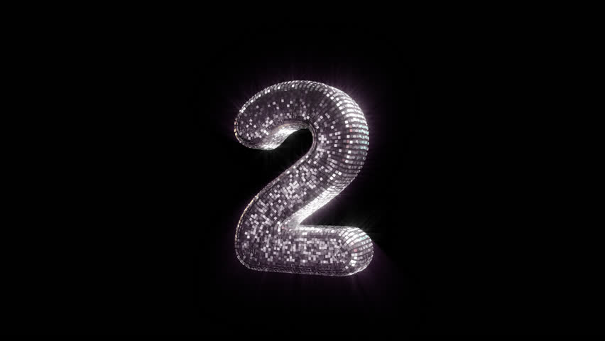Number 2 with Disco Ball aesthetics On Alpha Loop