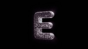 E Letter with Disco Ball aesthetics On Alpha Loop - Powered by Shutterstock - Get 15% off with code: PIKWIZARD15
