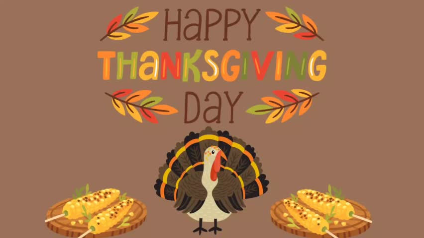 Animated happy thanksgiving day videos