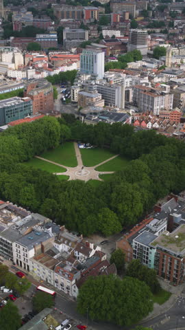 Vertical Video of Bristol, Vertical Aerial View Shot