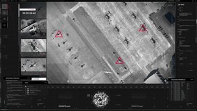 Futuristic Scan Concept Animation Of Calculating Enemy Geoposition. Futuristic Scan Concept Of A High Tech Spying Software. Futuristic Scan Concept Of A Military Tracking Operation Process. - Powered by Shutterstock - Get 15% off with code: PIKWIZARD15