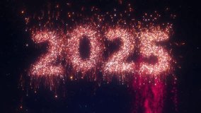 Countdown to 2025 New Year with Firework Numbers and Text. Firework explosions Creating Countdown from 10 to 0 and a Happy New Year Message.Video for Parties to Countdown to New Year's Night Midnight. - Powered by Shutterstock - Get 15% off with code: PIKWIZARD15