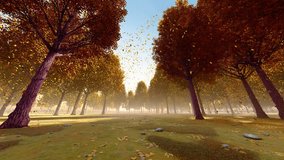 Falling leaves in the forest in late autumn - Powered by Shutterstock - Get 15% off with code: PIKWIZARD15