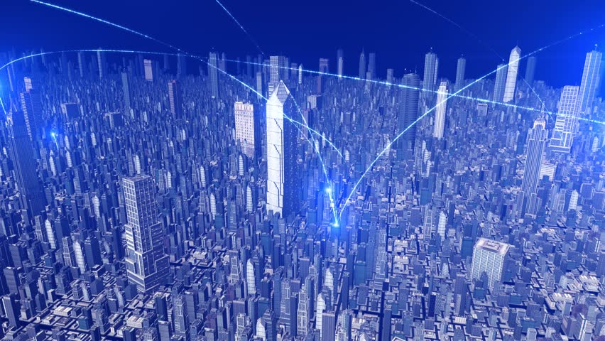 5G optical signal covers the science and technology city - Powered by Shutterstock - Get 15% off with code: PIKWIZARD15