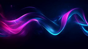 Abstract Neon Waveforms: Pink and Blue Glowing Energy Streams on Dark Background - Powered by Shutterstock - Get 15% off with code: PIKWIZARD15
