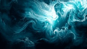 Abstract swirling teal and white oceanic depths, luminous vortex - Powered by Shutterstock - Get 15% off with code: PIKWIZARD15