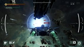 Controlling a starship in the digital game mission. Engaging in interstellar digital game against the enemy starship. Eliminating the target starship in the digital video game challenge. - Powered by Shutterstock - Get 15% off with code: PIKWIZARD15