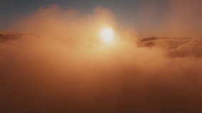 Panoramic high altitude aerial view above atmospheric clouds during sunrise - Powered by Shutterstock - Get 15% off with code: PIKWIZARD15