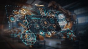 Futuristic smartphone monitoring data in a smart factory setting - Powered by Shutterstock - Get 15% off with code: PIKWIZARD15