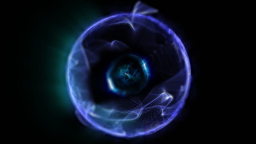 energy sector.Futuristic magical plasma circle  glows in space.
