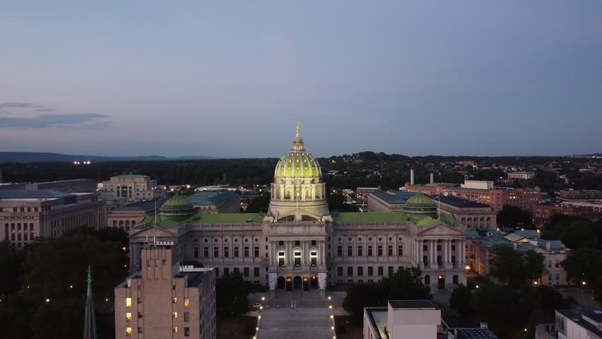Pennsylvania capital building in Harrisburg.