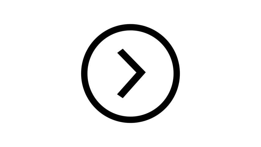 Abstract Next button arrow icon. Directional arrow flat style on white background.
