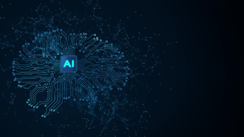 Ai Artificial intelligence cyber mind Human animation data mining Futuristic cyber innovation automation autonomous brain. Deep Learning data science. machine learning, AI tech. 3D Illustration