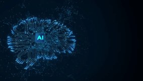 Ai Artificial intelligence cyber mind Human animation data mining Futuristic cyber innovation automation autonomous brain. Deep Learning data science. machine learning, AI tech. 3D Illustration - Powered by Shutterstock - Get 15% off with code: PIKWIZARD15