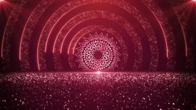 Lotus flowers indian festivals diwali luxury background. wedding invitations, holidays. ornamental decoration Luxury mandala. Award stage event invitations celebrations podium Premium. 3D Illustration - Powered by Shutterstock - Get 15% off with code: PIKWIZARD15