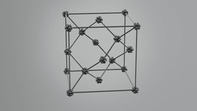 Crystal Silicon Lattice 3D Animation. - Powered by Shutterstock - Get 15% off with code: PIKWIZARD15